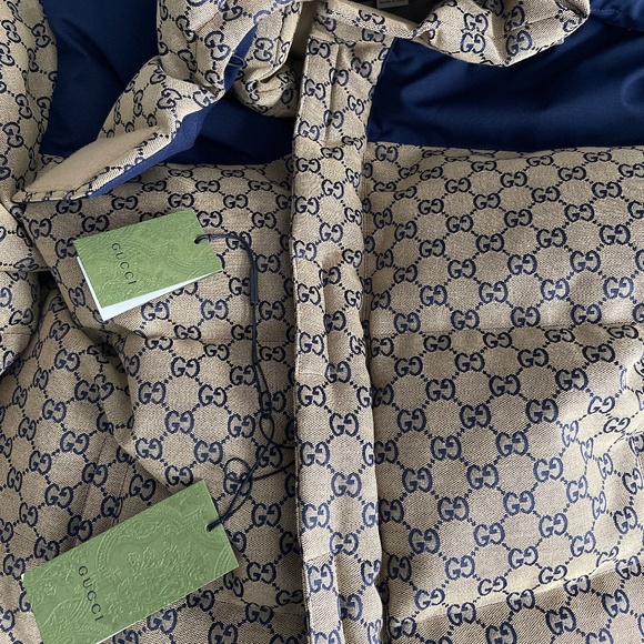 GG CANVAS GOOSE DOWN JACKET - Picture 1 of 1